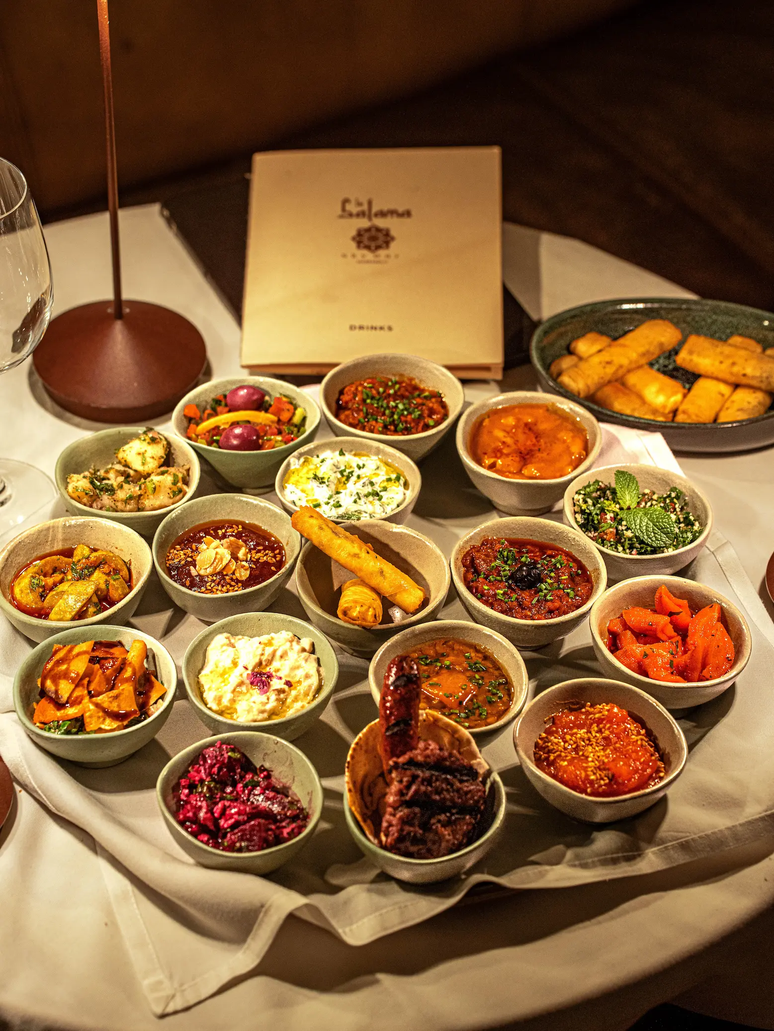 Vibrant interior decor at Le Salama, a chic restaurant in Marrakech with style similar to El Fenn